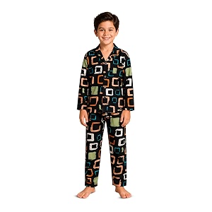 3bros kid39s pure cotton full sleeves night suitdress for boysgirls full pajama amp top sleep suit combo set