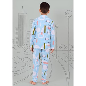3bros kid39s pure cotton full sleeves night suitdress for boysgirls full pajama amp top sleep suit combo set