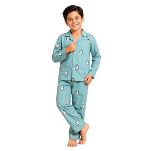 3bros kid39s pure cotton full sleeves night suitdress for boysgirls full pajama amp top sleep suit combo set