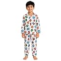 3BROS Kid's Pure Cotton Full Sleeves Night Suit/Dress for Boys/Girls Full Pajama &amp; Top Sleep Suit Combo Set
