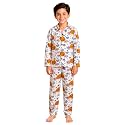 3BROS Kid's Pure Cotton Full Sleeves Night Suit/Dress for Boys/Girls Full Pajama &amp; Top Sleep Suit Combo Set