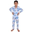 3BROS Kid's Pure Cotton Full Sleeves Night Suit/Dress for Boys/Girls Full Pajama &amp; Top Sleep Suit Combo Set
