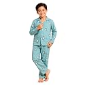 3BROS Kid's Pure Cotton Full Sleeves Night Suit/Dress for Boys/Girls Full Pajama &amp; Top Sleep Suit Combo Set