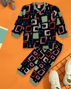 3bros kids nightwear baby boys  baby girls printed cotton