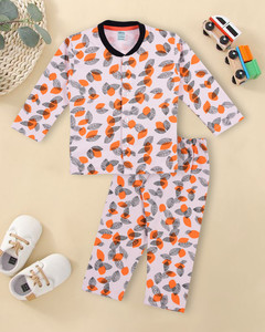 3bros baby boys printed cotton kids nightwear multicolor pack of 1