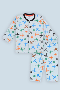 3bros baby boys printed cotton kids nightwear multicolor pack of 1