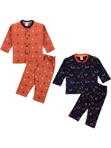 3bros kids nightwear baby boys  baby girls printed cotton