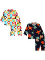 3BROS Kids Nightwear Baby Boys & Baby Girls Printed Cotton