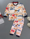 3BROS Baby Boys & Baby Girls Printed Cotton Kids Nightwear (Multicolor Pack of 1)