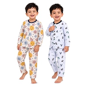 3BROS Kids Pure Cotton Night Suit Set