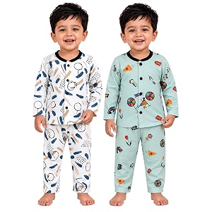 3BROS Kids Pure Cotton Night Suit Set