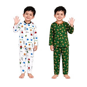 3BROS Kids Pure Cotton Night Suit Set
