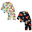 3BROS Kids Pure Cotton Night Suit Set | Boys Girls Printed Sleepwear Shirt & Pajama Clothing Combo | Soft Breathable Night Dress Outfit | Pack of 2