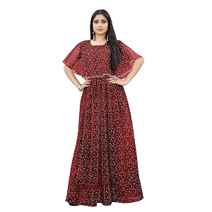 women anarkali maxi long net with silk inner ethnic flared gown for girlwomen semi stitched gown