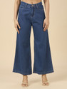 3BUTTERFLIES Flared Women Blue Jeans