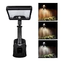 Clip On Solar Motion Lights Outdoor, 600LM, 1 Pack, Black