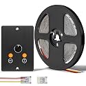 3CCT Flexible 16.4ft LED Strip Light with 12V CCT Switchable Dimmer Kit for Camper Vans, Trucks &amp; Trailers Indoor. CCT Changeable(3000K/4500K/6000K) &amp; Brightness Control DC12V, 10A