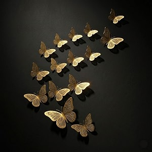 3D Butterfly Wall Stickers Set of 12