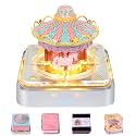 3D Calendar 2027, Time Piece Calendar 2027 (Twirling carousel pink)