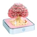 3D Calendar 2027, Time Piece Calendar 2027, 3D Tear-Off Art Desk Calendar W LED Lights, Creative 3D Memo Pad Paper Art Tree House DIY Paper Carving.