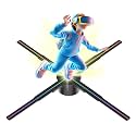 3D Hologram Fan LED Illuminated Sign Holiday Advertising Lights WiFi Remote Control Display Image Video Projecter