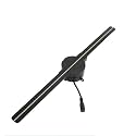 3D Hologram Fan WiFi Holographic Projector Advertising Display Light HD for Stores Bars Party Xmas(G42 HD)