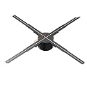3D Hologram Fan WiFi Holographic Projector Advertising Display Light HD for Stores Bars Party Xmas(F80)