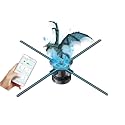 Missyou 3D Hologram Fan Projector with APP+Bluetooth+Remote+WIFI，25.6in