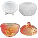 3D Horse Jar Resin Molds, Christmas Jars Silicone Molds with Lid for Resin