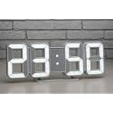 3D LED Digital Alarm Clock White Pack
