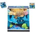 3D Memo Pad Time Piece Calendar 2027, 3D Tear-Off Art Desk Calendar 2027, Creative 3D Memo Pad Paper Art Tree House DIY Paper Carving Decoration (Underwater World)