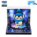3D Memo Pad Time Piece Calendar 2027, 3D Tear-Off Art Desk Calendar 2027, Creative 3D Memo Pad Paper Art Tree House DIY Paper Carving Decoration (Aurora Penguin)