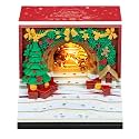 3D Memo Pad Time Piece Calendar 2027, 3D Tear-Off Art Desk Calendar 2027, Creative 3D Memo Pad Paper Art Tree House DIY Paper Carving Decoration (Christmas Arch)