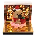 3D Memo Pad Time Piece Calendar 2027, 3D Tear-Off Art Desk Calendar 2027, Creative 3D Memo Pad Paper Art Tree House DIY Paper Carving Decoration (Christmas capybara)