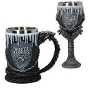 3D Mug Double Wall Stainless Steel Resin Coffee Beer Mugs Game of Thrones (Mug and Goblet Set Pack of 02)