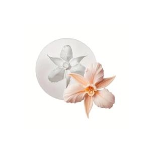 3d orchid flower tiny silicone candle mould for chocolate fondant candy cake decoration cupcake topper jelly dessert wax melts soap bath bomb floral carnation resin craft jewelry mold