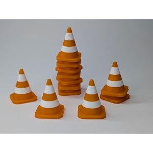 3D Printed Miniature Traffic Cones Training