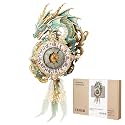 3D Puzzles for Adults Dragon Clock Crafts for Adults Wall Clock