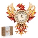 3D Puzzles for Adults-Wooden Phoniex Clock Puzzle DIY Clock Model Kit