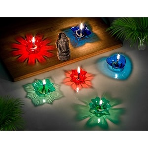 3D Reflection Diya Set Festival Diwali Decor
