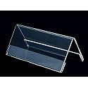 Acrylic 2 Side V Shaped Table Desktop Sign Display Stand- (6x2 inch) (Pack of 10)
