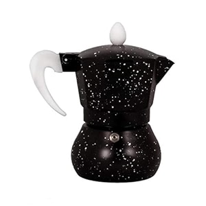 3d creations let39s brew coffee with 3 cup 150 ml classic red color with dott print premium grade aluminium stovetop percolator italian style perculator maker moka pot brewing filter