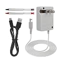 3DS Charger Kit, 3DS Stylus Pen and USB Charging Cable Compatible with Nintendo 3DS/ DSi/ 2DS/ New 3DS 100-240V Wall Plug Adapter