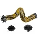 3FT RV Sewer Hose Extension, 24-Mil Heavy Duty TPE Material for Abrasion Resistance and Crush Protection, Camper RV Extension Hose with Pre-Attached Bayonet Fittings, Yellow