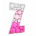 3FT DIY Mosaic Balloon Letter Z Frame, Fillable Party Backdrop Decor