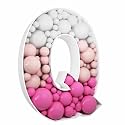 3FT DIY Mosaic Balloon Letter Q Frame, Fillable Party Backdrop Decor