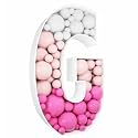 3FT DIY Mosaic Balloon Letter G Frame, Fillable Party Backdrop Decor