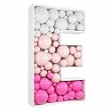 3FT DIY Mosaic Balloon Letter E Frame, Fillable Party Backdrop Decor