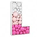3FT DIY Mosaic Balloon Letter L Frame, Fillable Party Backdrop Decor