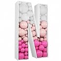 3FT DIY Mosaic Balloon Letter N Frame, Fillable Party Backdrop Decor